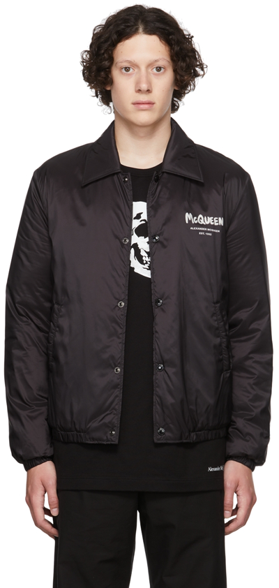 Alexander Mcqueen Black Polyester Jacket