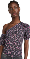 Isabel Marant Étoile Isabel Marant Etoile Liddy One-shoulder Top In Faded Black