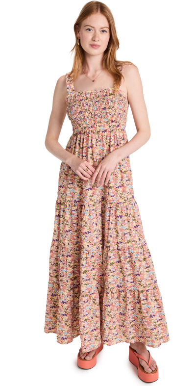 Scotch & Soda Strappy Seersuckers Maxi Dress In Other