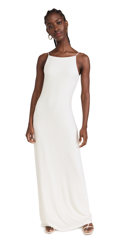 Nili Lotan Annette Jersey Column Gown In White