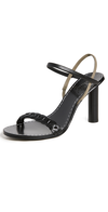 Rag & Bone Infinity Cylinder-heel Slingback Sandals In Black