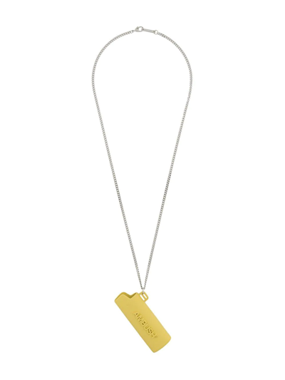 Ambush Case-pendant Necklace In 1872 Yellow Silver