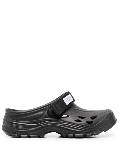 Suicoke Moulded Slip-on 25mm Sandals In Black