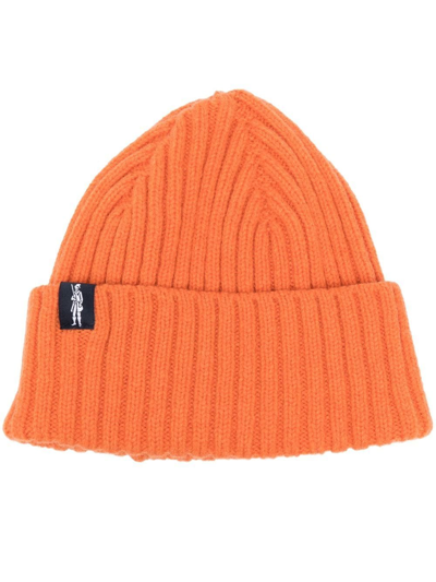 Mackintosh Billie 羊毛套头帽 In Orange