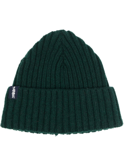 Mackintosh Billie Wool Beanie In Green