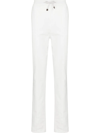Brunello Cucinelli Velvet Trousers Rolled Cuffs In White