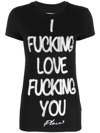 PHILIPP PLEIN SLOGAN-PRINT T-SHIRT