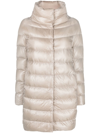 Herno Ultralight Padded Down Coat In Neutrals