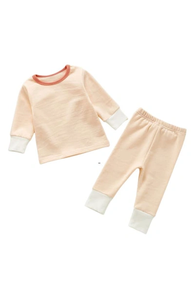 Ashmi And Co Babies' Sammie Cotton Sweatshirt & Pants Set In Pink