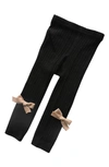 Ashmi And Co Mila Knit Cotton Leggings In Black