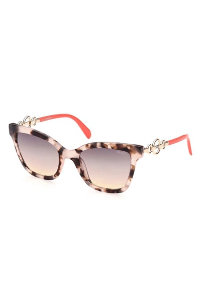 Emilio Pucci Women's 54mm Cat Eye Sunglasses In Pink Brown