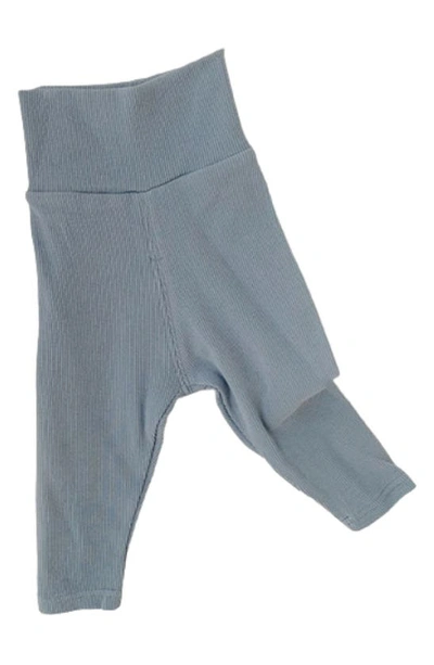 Ashmi And Co Babies' Ayo Rib Cotton Pants In Blue