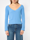 Amendi The Executive Ribbed Top In Lavendel Blue