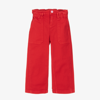 MARC JACOBS MARC JACOBS GIRLS RED WIDE LEG JEANS