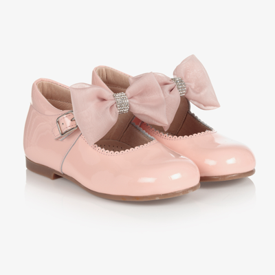Children's Classics Kids' Girls Pink Patent Bow Shoes