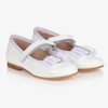 CHILDREN'S CLASSICS GIRLS WHITE PATENT LEATHER SHOES