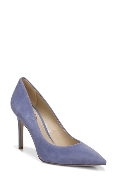 Sam Edelman Sam Edleman Antonia Pointed Toe Pump In Purple Iris Suede