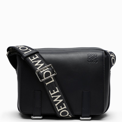 Loewe Military Extra-small Leather Cross-body Bag In Black