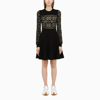 LOEWE BLACK ANAGRAM DEVORE DRESS