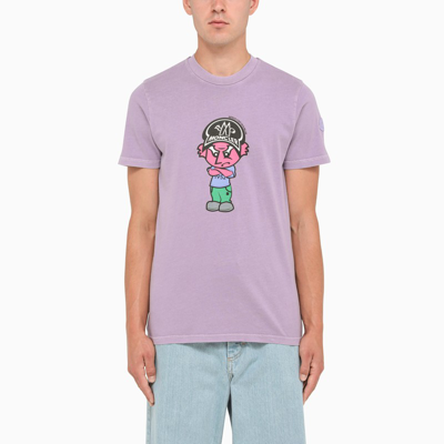 Moncler Genius Genius Print T-shirt Lilac In Pink
