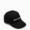 PALM ANGELS LOGO-EMBROIDERY BASEBALL CAP BLACK