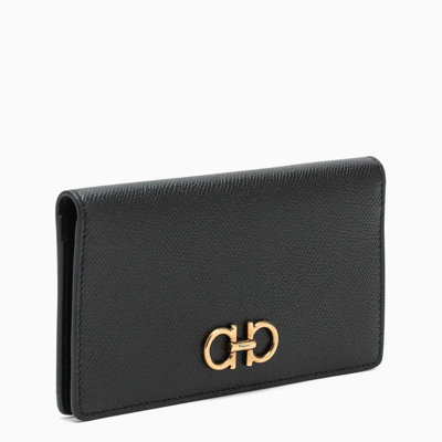 Ferragamo Black The Gancini Wallet