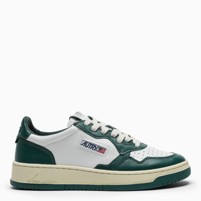 Autry Medalist Trainers In Green/white Leather In Multicolor