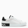 DOLCE & GABBANA WHITE/BLACK PORTOFINO SNEAKERS