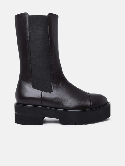 Stuart Weitzman Presley Ankle Boots In Brown