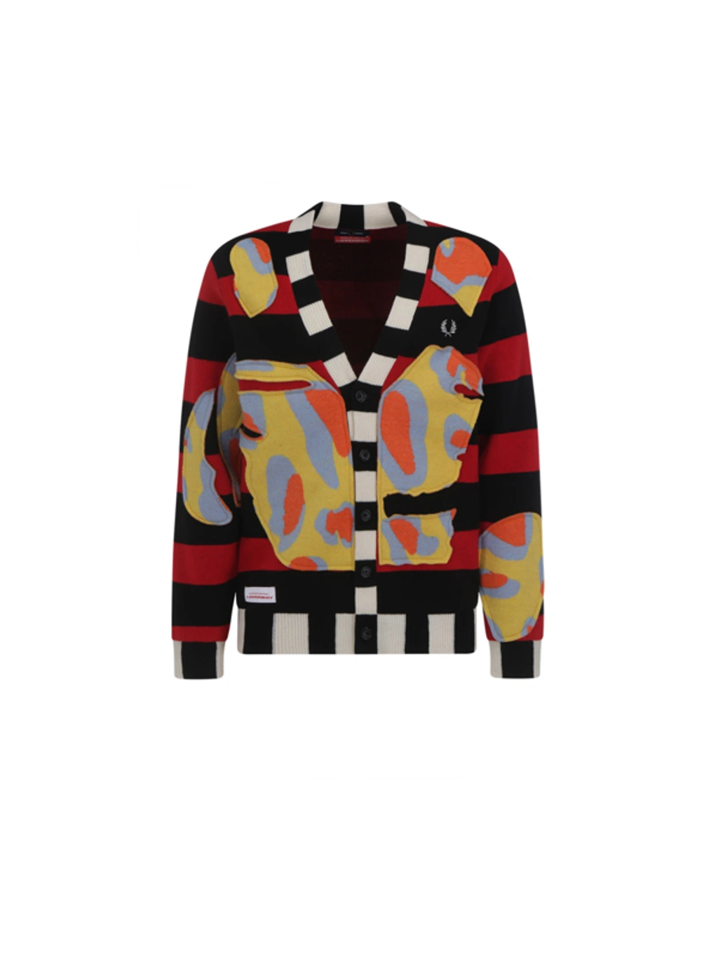 Fred Perry X Charles Jeffrey Loverboy Intarsia-knit Cardigan