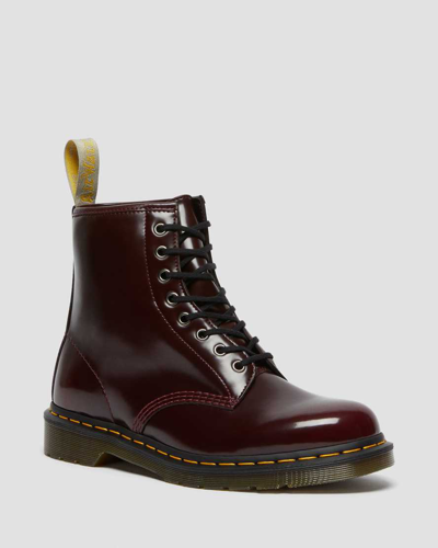 Dr. Martens' Red Vegan 1460 Lace-up Boots In Rot