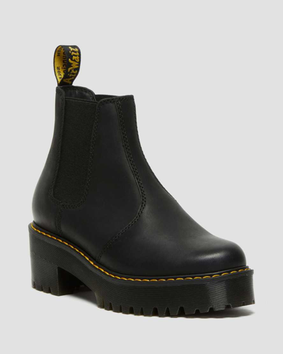 DR. MARTENS' ROMETTY WYOMING LEATHER PLATFORM CHELSEA BOOTS