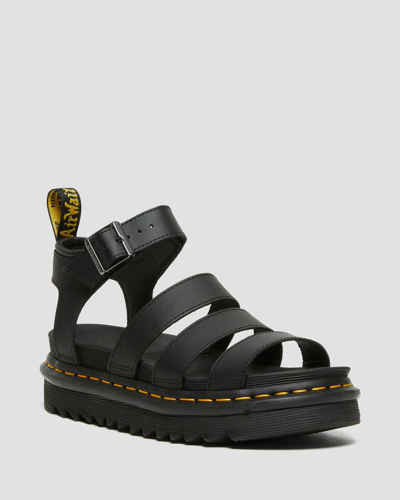 Dr. Martens Dr.martens Gladiator Sandals With Platform In Nero Neri E Grigi