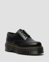 Dr. Martens' Black 8053 Leather Platform Oxfords In Schwarz