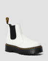 Dr. Martens 2976 Smooth Leather Platform Chelsea Boots In White