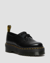 Dr. Martens Audrick Nappa Leather Platform Shoes In Schwarz