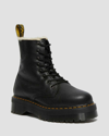 Dr. Martens Jadon Faux Fur Lined Leather Platform Boots In Black