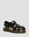 DR. MARTENS' JUNIOR MOBY II LEATHER VELCRO SANDALS