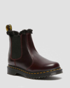 Dr. Martens' 2976 Leonore Faux Fur Lined Chelsea Boots In Rot