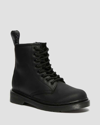 Dr. Martens' Junior 1460 Faux Fur Lined Boots In Black