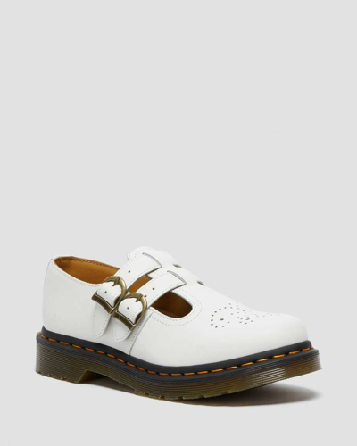 Dr. Martens' White Smooth 8065 Mary Jane Oxfords In Black