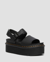 DR. MARTENS' VOSS WOMEN'S LEATHER STRAP PLATFORM SANDALS