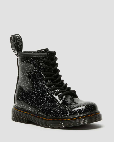 Dr. Martens' Babies' Toddler 1460 Glitter Lace Up Boots In Black