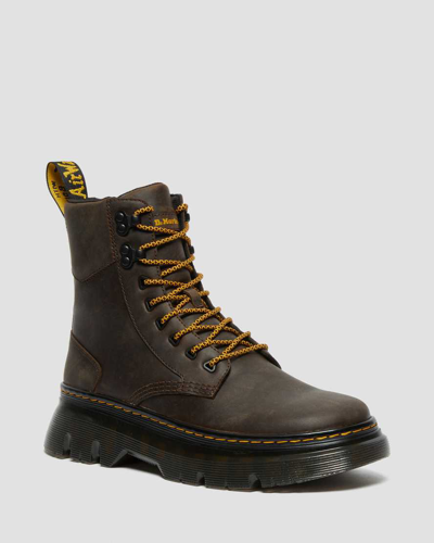 Dr. Martens' Tarik Crazy Horse Leather Utility Boots In Brown