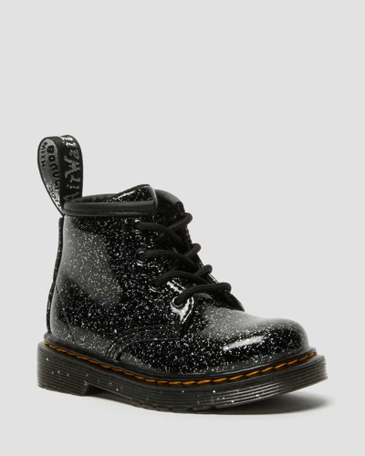 Dr. Martens' Infant 1460 Glitter Ankle Boots In Black