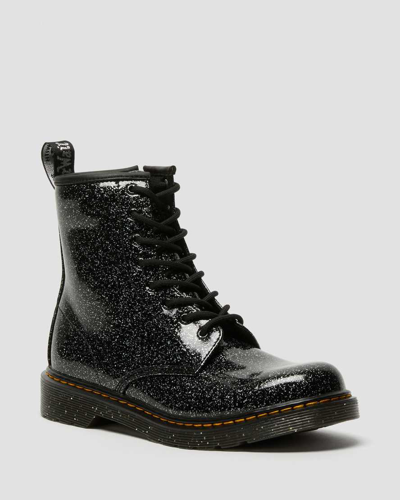 Dr. Martens' Youth 1460 Glitter Lace Up Boots In Black