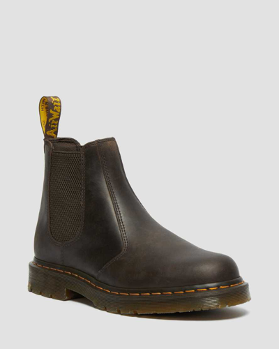 Dr. Martens' 2976 Slip Resistant Leather Chelsea Boots In Dark Brown