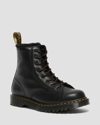 DR. MARTENS' BARTON SHEARLING LINED LEATHER BOOTS