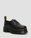 Dr. Martens Audrick Nappa Leather Platform Shoes In Schwarz