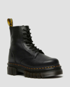 Dr. Martens Audrick Nappa-leather Platform Boots In Schwarz
